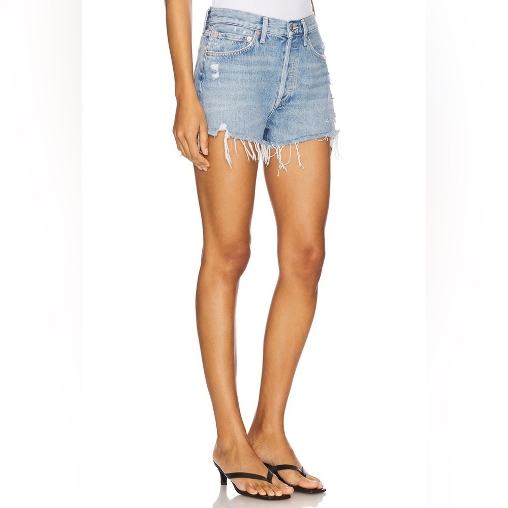 AGOLDE Parker Vintage Cutoff Distressed Jean Shorts Swapmeet Women’s 29 A026-811 - Picture 2 of 7